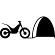 Wall decals for babies - Mouse hole with motorbike - ambiance-sticker.com
