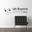 Wall decals with quotes - Wall decal Un sourire coût... - ambiance-sticker.com