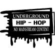 Wall decals music - Wall decal Underground hip-hop - ambiance-sticker.com