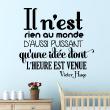 Wall decals with quotes - Wall decal Une idée dont l'heure est venue - Victor Hugo - ambiance-sticker.com