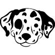 Animals wall decals - Dalmatian face Wall decal - ambiance-sticker.com