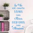Wall decals with quotes - Wall decal Vivons nos rêves decoration - ambiance-sticker.com