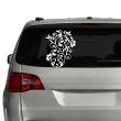 Car wall decals - Car arabesque design flowers wall stickers - ambiance-sticker.com