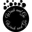 Bathroom wall decals - Wall decal Wash and go - ambiance-sticker.com