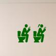 WC wall decals - Wall decal Toilet man and woman - ambiance-sticker.com