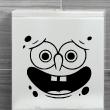 WC wall decals -Wall decal wc smiley sponge - ambiance-sticker.com