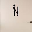 WC wall decals - Wall decal Design urinal - ambiance-sticker.com