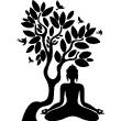 Figures wall decals - Wall decal Yoga Quiet atmosphere - ambiance-sticker.com