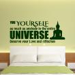 Wall decals with quotes -  Wall decal You yourself as much as anybody in the entire UNIVERSE  - decoration - ambiance-sticker.com