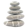Wall decals ZEN - Wall decal Grey pebbles tower - ambiance-sticker.com