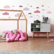 Cloud wall decals - Wall decal scandinavian clouds and starry sky - ambiance-sticker.com
