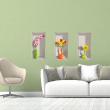 Wall decals 3D - Wall decal 3D colorful spring flowers - ambiance-sticker.com