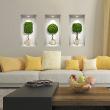 Wall decals 3D - Wall decal 3D boxwood plants ball on long foot - ambiance-sticker.com
