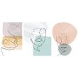Abstract wall decals - Wall decals abstract faces - ambiance-sticker.com
