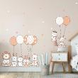 Animals wall decals - Wall decals acrobatic animals and fantastic balloons - ambiance-sticker.com