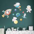 Animals wall decals - Wall decals astronaut animals in space - ambiance-sticker.com