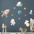Animals wall decals - Wall decals astronaut animals in space - ambiance-sticker.com
