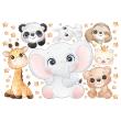 Stickers muraux Animaux - Wall decals animals jungle babies - ambiance-sticker.com