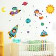 Space wall decals - Animals in space wall decals - ambiance-sticker.com