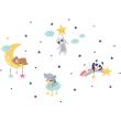 Stickers muraux Animaux - Wall decals animals in the magical sky - ambiance-sticker.com