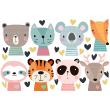 Stickers muraux Animaux - Wall decals animals cute designs - ambiance-sticker.com