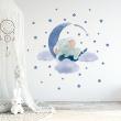 Animals wall decals - Wall decals animals elephant on the moon - ambiance-sticker.com