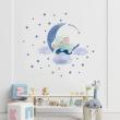 Animals wall decals - Wall decals animals elephant on the moon - ambiance-sticker.com