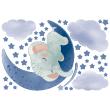 Stickers muraux Animaux - Wall decals animals elephant on the moon - ambiance-sticker.com