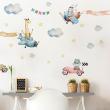 Animals wall decals - Wall decals animals in cars and planes - ambiance-sticker.com
