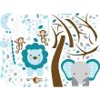 Animals Wall Stickers - Malicious animals of the jungle wall decal - ambiance-sticker.com