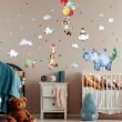 Animals wall decals - Savannah clever animals wall stickers - ambiance-sticker.com