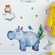 Animals wall decals - Savannah clever animals wall stickers - ambiance-sticker.com