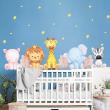 Animals wall decals - Wall decals watercolor cute animals - ambiance-sticker.com