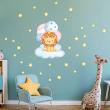 Wall decals child animals Wall decals animals lion king in the stars - ambiance-sticker.com