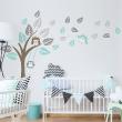 Wall decals for kids - Autumn tree and leaves stickers wall decal - ambiance-sticker.com