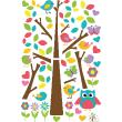 Stickers muraux Animaux - Wall decals magic tree and birds - ambiance-sticker.com