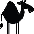 Wall decals Chalckboards - Wall decal Silhouette camel - ambiance-sticker.com