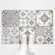 Wall decal floor tiles - Wall decal cement floor tiles Agapito non-slip - 60 x 90 cm - ambiance-sticker.com