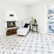 Wall decal cement floor tiles - Wall decal cement floor tiles Spartaco non-slip - 60 x 90 cm - ambiance-sticker.com
