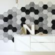 wall decal tiles - Wall stickers hexagon tiles marble of yesteryear - ambiance-sticker.com