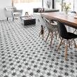 Wall decal cement floor tiles - Wall decal floor tiles Agathina non-slip - 60x100 cm - ambiance-sticker.com