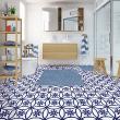 Wall decal cement floor tiles - Wall stickers floor tiles Althea non-slip - 60x100 cm - ambiance-sticker.com