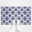 Wall decal cement floor tiles - Wall stickers floor tiles Althea non-slip - 60x100 cm - ambiance-sticker.com