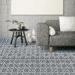 Wall decal cement floor tiles - Wall decal floor tiles Lucca non-slip - 60x100 cm - ambiance-sticker.com