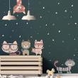 Wall decals for kids - Funny cats wall decal - ambiance-sticker.com