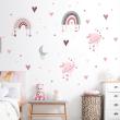 Wall decals heart - Wall decal hearts and rainbows - ambiance-sticker.com