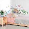Dinosaur wall decals - Wall decals watercolor dinosaurs family - ambiance-sticker.com