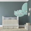 Animals wall decals - Wall decals elephant and her baby - ambiance-sticker.com
