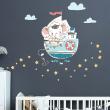 Wall decals for kids - Wall decals sailor elephant + 100 stars - ambiance-sticker.com
