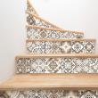 wall decal stair  - Wall decal stair cement tiles alinca x 2 - ambiance-sticker.com
